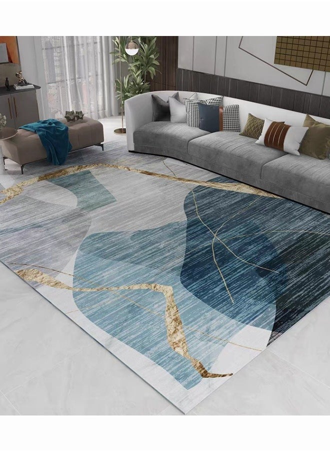 Area Rug, 120 x 160cm Large Mat Carpet Washable Floor Mat Runner Rug Rectangular Soft Touch Carpet Printed Floor Carpet with Non-Slip Backing for Living Room, Entryway, Dining Room, Indoor, Kids Playroom