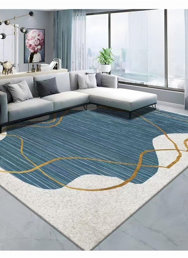 Area Rug, 120 x 160cm Large Mat Carpet Washable Floor Mat Runner Rug Rectangular Soft Touch Carpet Printed Floor Carpet with Non-Slip Backing for Living Room, Entryway, Dining Room, Indoor, Kids Playroom