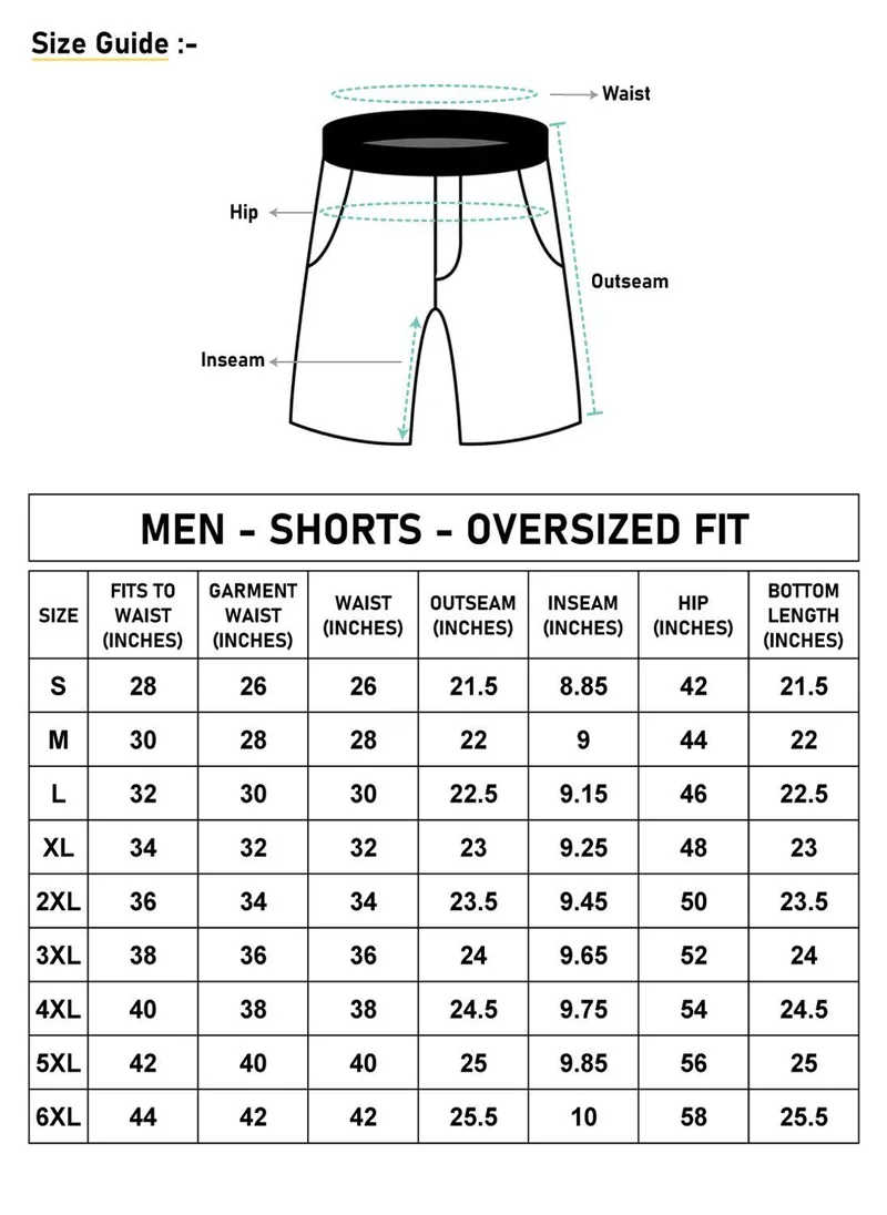 bewakoof  Men's Grey Oversized Shorts  | Best Price UAE