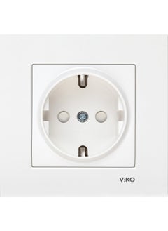 Viko Karre Grounded Child Protected Socket - White 90960742 
