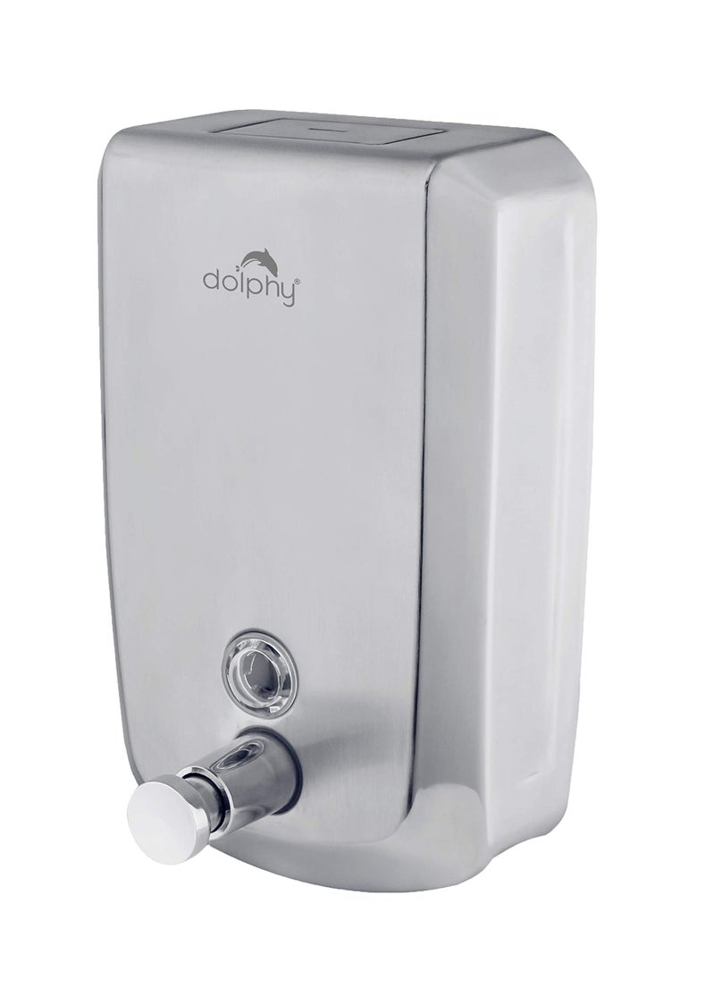 DOLPHY موزع صابون دولفي من الفولاذ المقاوم للصدأ 304 للحمام والمطبخ - 500 مل - Image 1