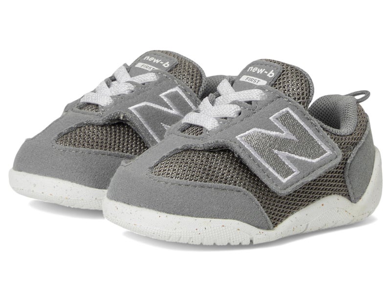 New Balance Baby New-b First V1 Sneaker, Harbor Gray/White, 3 Wide US Unisex Infant - Image 1