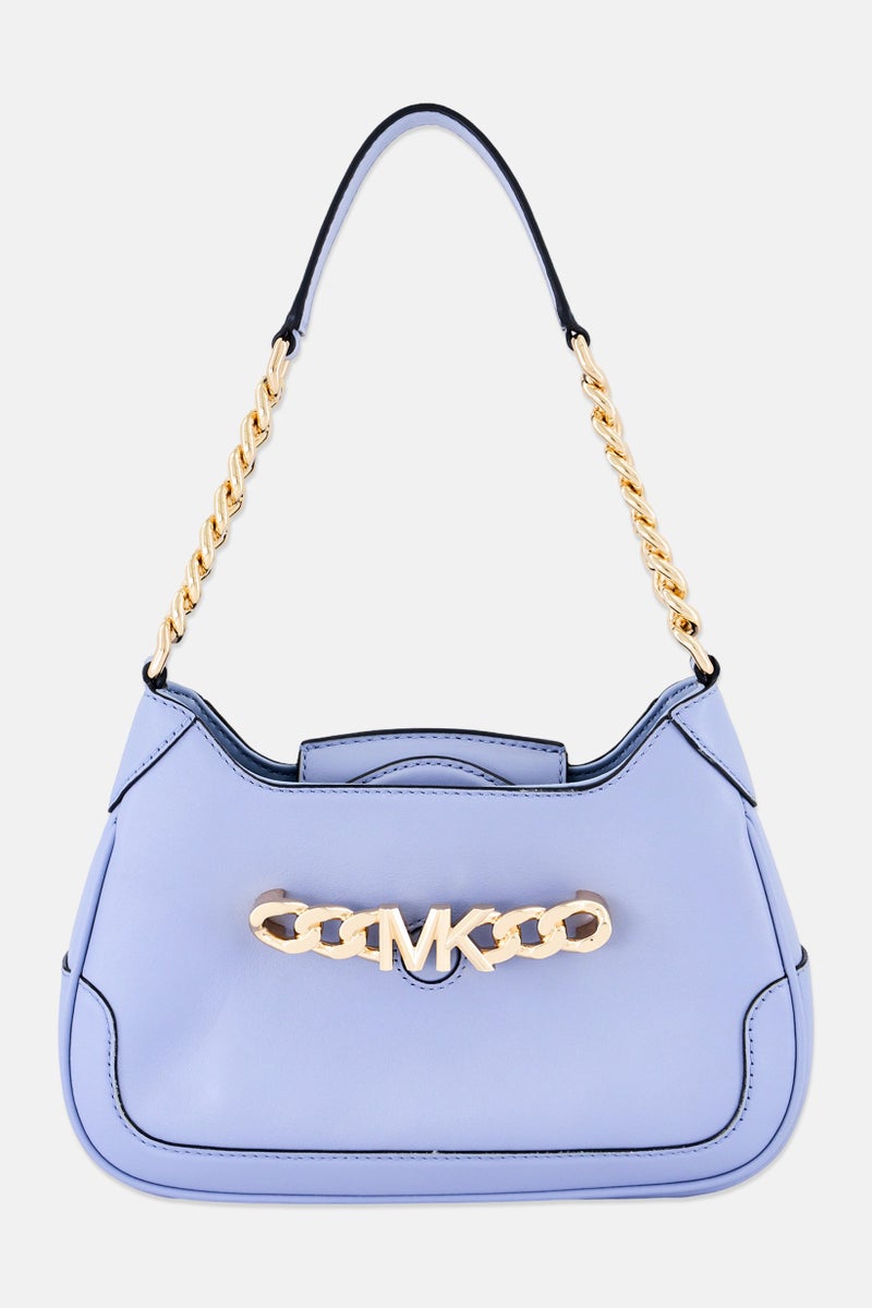 Michael Kors Women Brand Logo Shoulder Bag, Pale Blue - Image 1