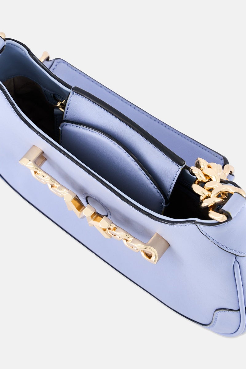 Michael Kors Women Brand Logo Shoulder Bag, Pale Blue - Image 4