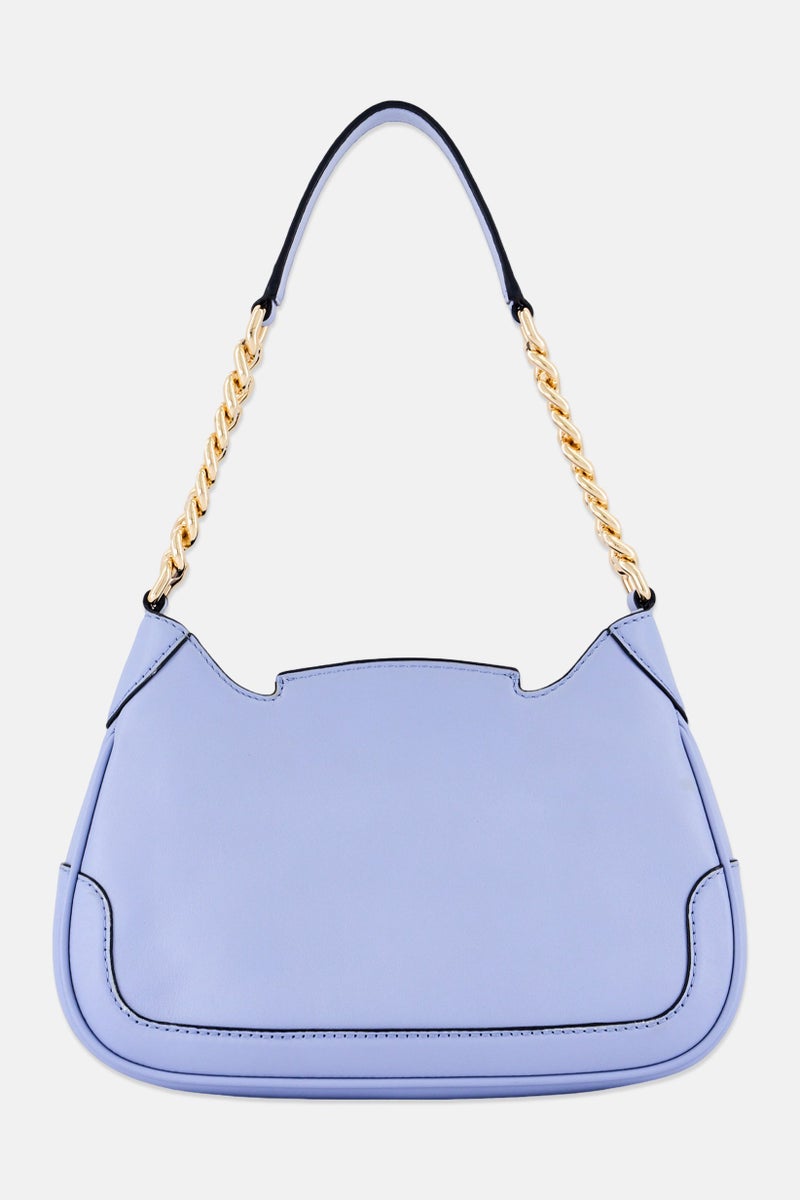 Michael Kors Women Brand Logo Shoulder Bag, Pale Blue - Image 3