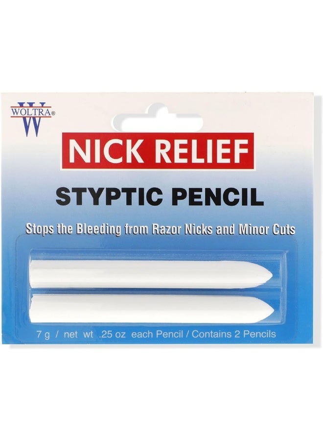 Clubman Woltra Nick Relief Styptic Pencil, 0.25 oz (2 Pencils) - Image 1