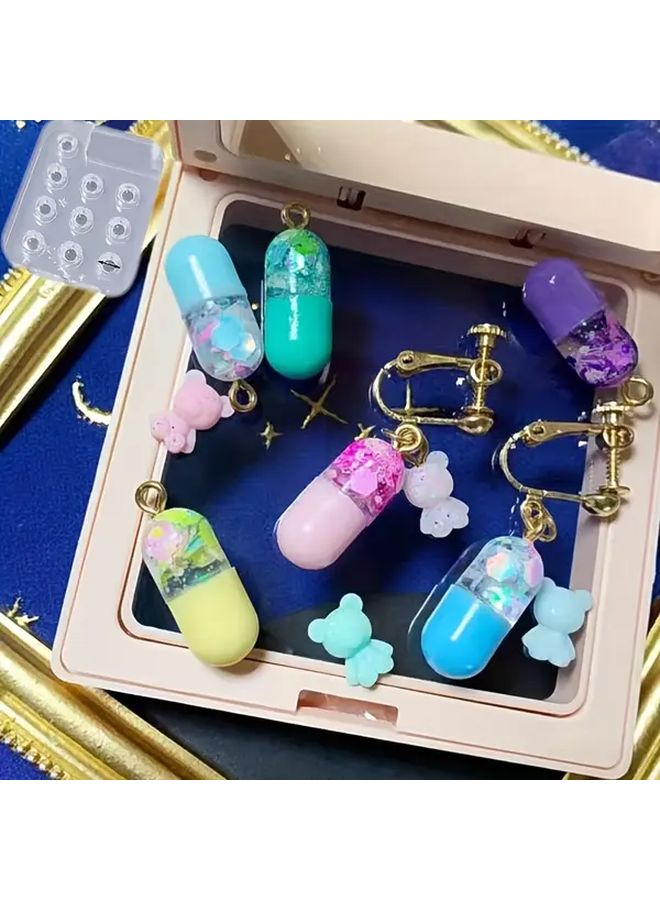 Large Silicone Resin Molds For DIY Capsule Pendant Jewelry Beading And Crafts - Image 2