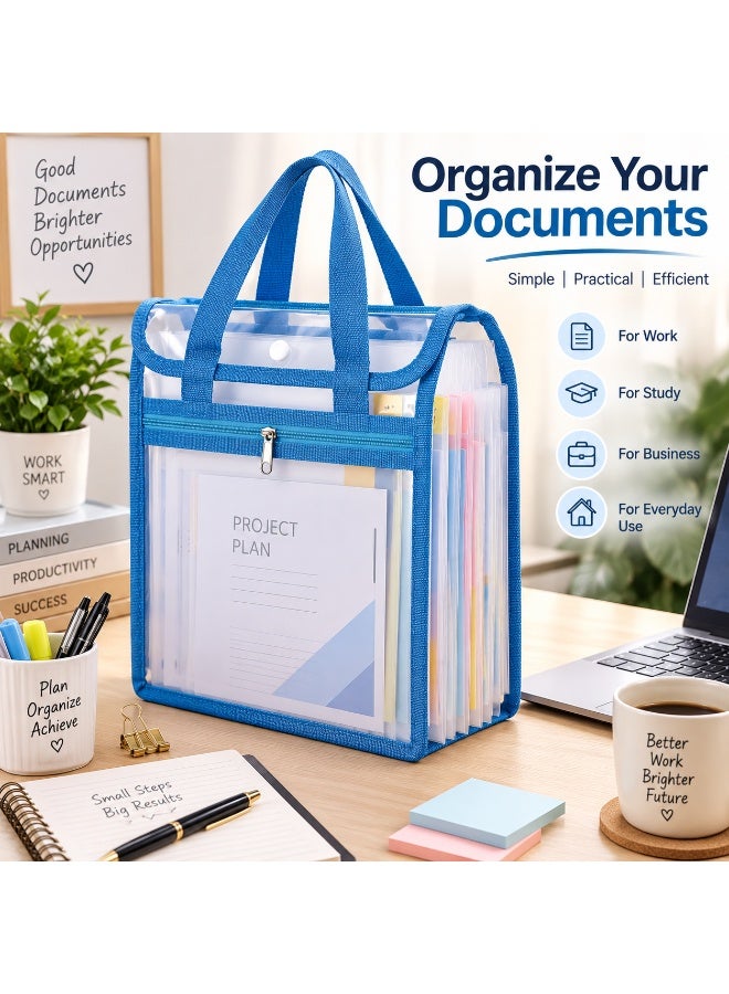 Multi-Color Document File Folder – 12 Pocket Plastic Filing Organizer For Papers And Documents - Image 4