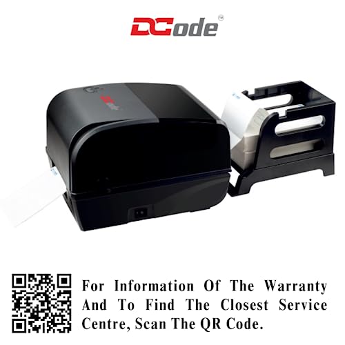 DCode Direct Thermal Printer (DC431Pro - 101mm, 3 inch) USB Interface Thermal Transfer Printing 203dpi 1D, 2D Barcode, Black - Image 5