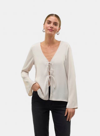 VERO MODA Womens Ine Longsleeve Tie Top - pzsku/Z73045AA8CD3EF77C344CZ/45/1741083330/2f7184bd-c17e-475f-ae60-aad0f25645fb