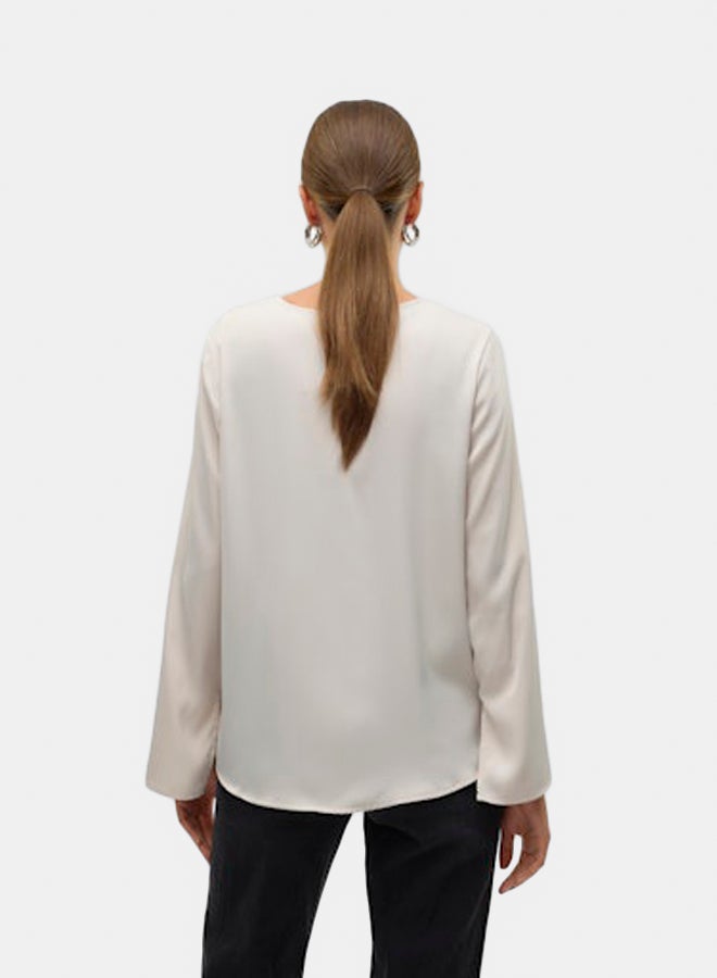 VERO MODA Womens Ine Longsleeve Tie Top