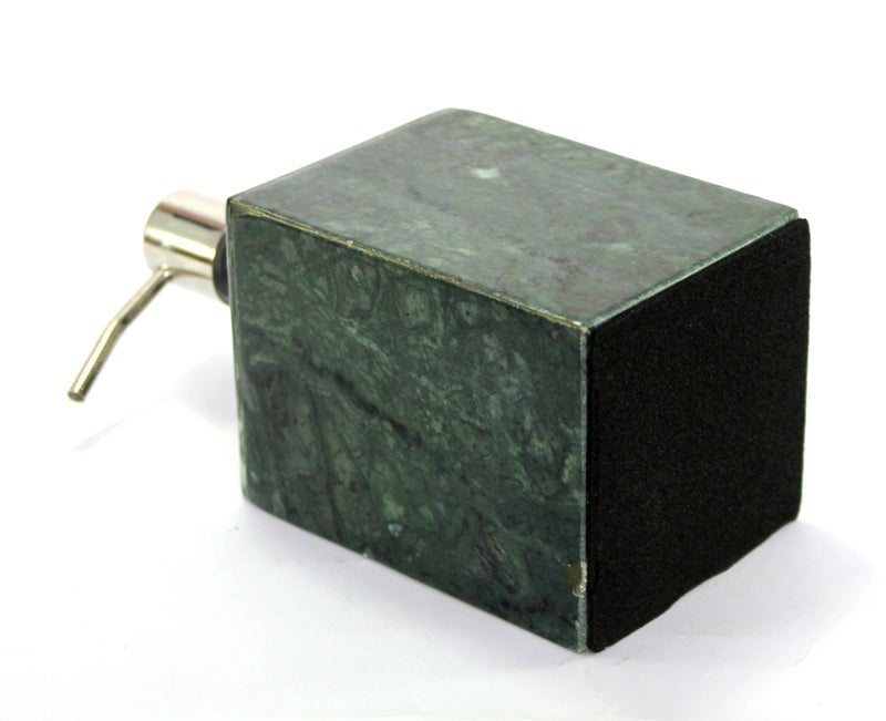 KLEO Soap/Lotion Dispenser - Made of Genuine Natural Multicolor Stone in Green Color - Luxury Bathroom Accessories Bath Set - Image 5