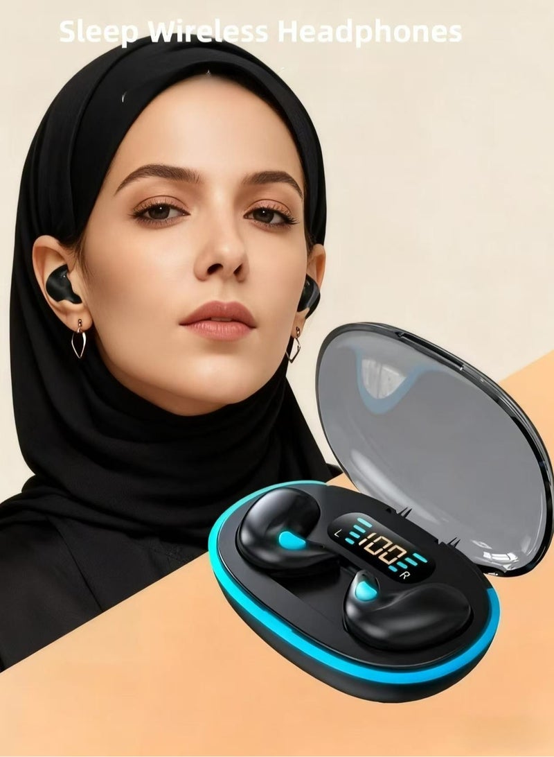 أبلينم سماعات أذن لاسلكية حقيقية، سماعات أذن بلوتوث 5.49 بوصة، 4 ميكروفونات، مكالمات واضحة، سماعات أذن بلوتوث، تحكم باللمس، وقت تشغيل 40، IPX6 مقاومة للماء TWS، سماعات أذن خفيفة الوزن - Image 1