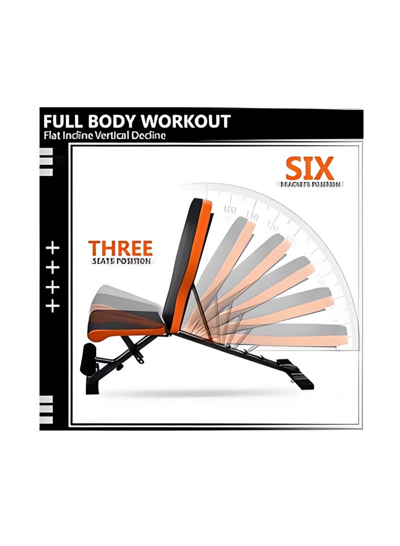 H PRO HM Sports HM7775 Adjustable Gym Bench |Foldable Incline Decline Exercise Bench | Home Gym Strength and Core Training Equipment - Image 5