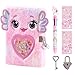 PrinBarBee Axolotl Diary for Girls with lock and keys Kids Journal School Travel Notebook Gift Set for Writing and DrawingMulticolored Pen Stickers Birthday Gift for Girls ages 68 - Image 4