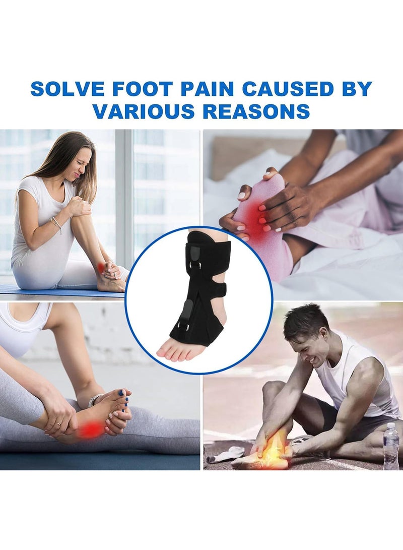 Bukela Plantar Fasciitis Night Splint Adjustable Planter Facetious Relief Brace, Plantar Fasciitis Relief, Support Relief Foot Drop Achilles Tendonitis(Black-2PC) - Image 4