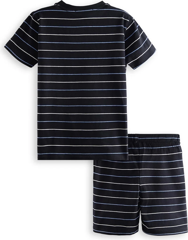 Denokids Sailing Boy Striped Pajama Set