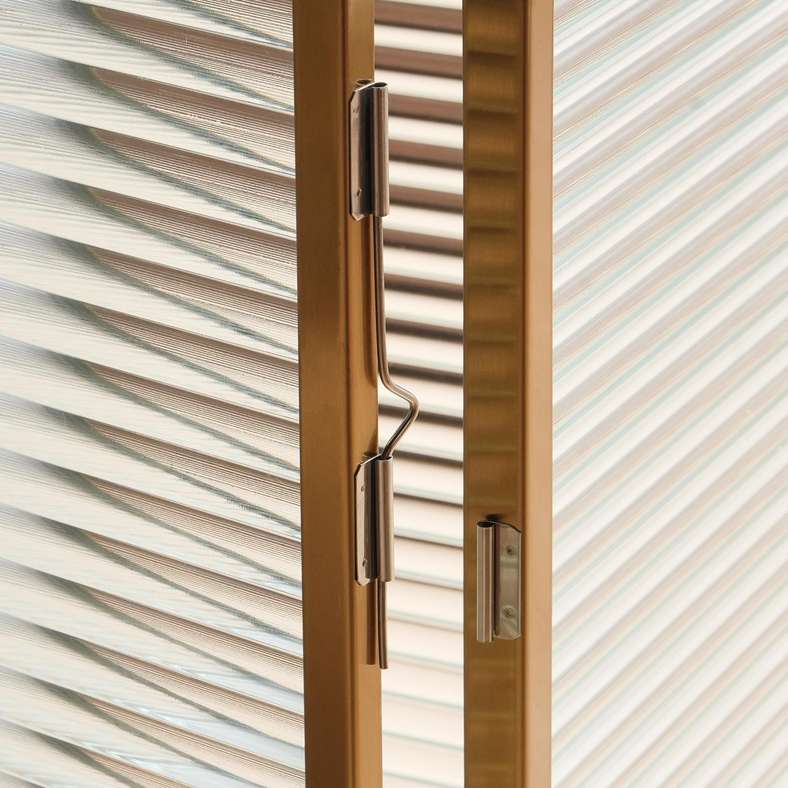 Pan Home Brian Metal And Ribbed Glass Lantern 15x14x30cm - Gold - 112AIC9904223 - Image 3