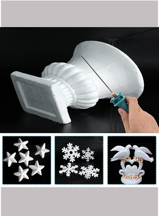 HaHaHai Electric Foam Cutter 8 Inch (20CM) with UK Plug & Stand, Hot Wire Cutting Pen, 15W 100-240V Styrofoam Cutting Tool, Precise Polystyrene Cutter for DIY Crafts, Model Making, Architecture, Art Projects, Foam Board Trimming - Image 3