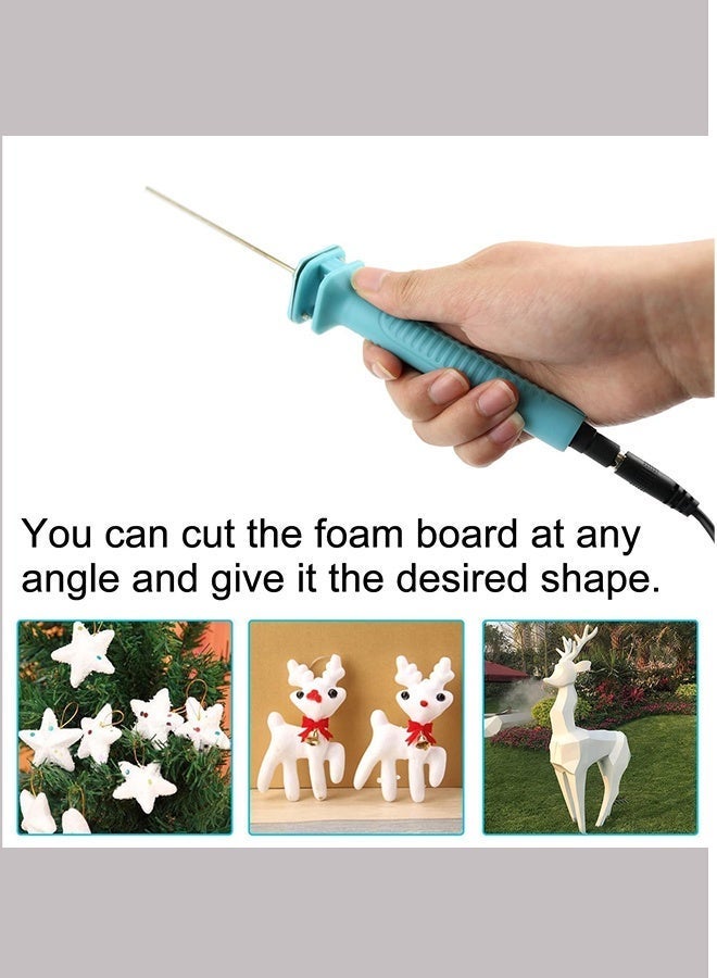 HaHaHai Electric Foam Cutter 8 Inch (20CM) with UK Plug & Stand, Hot Wire Cutting Pen, 15W 100-240V Styrofoam Cutting Tool, Precise Polystyrene Cutter for DIY Crafts, Model Making, Architecture, Art Projects, Foam Board Trimming - Image 5