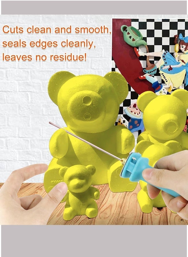 HaHaHai Electric Foam Cutter 8 Inch (20CM) with UK Plug & Stand, Hot Wire Cutting Pen, 15W 100-240V Styrofoam Cutting Tool, Precise Polystyrene Cutter for DIY Crafts, Model Making, Architecture, Art Projects, Foam Board Trimming - Image 2