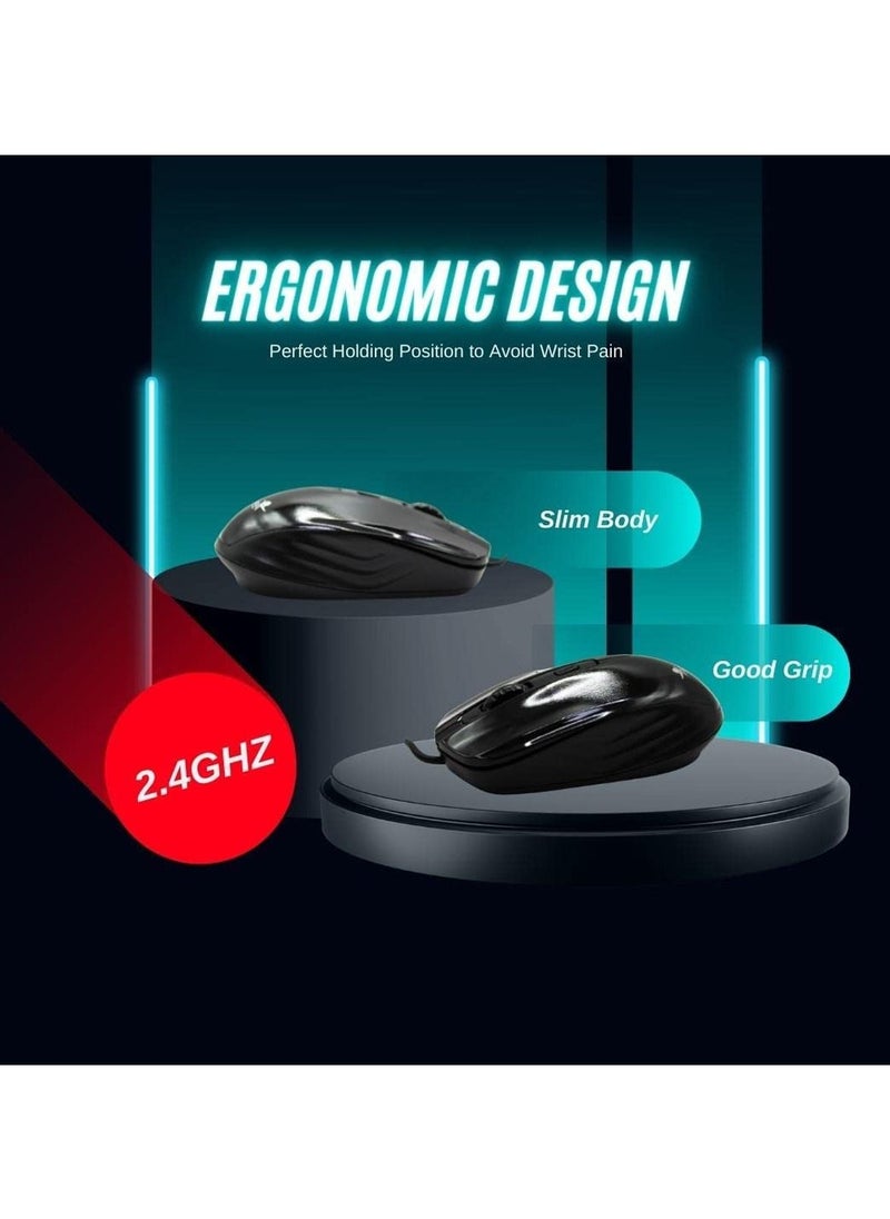 Goldfinch - GF-2610 Classic Wired Optical Mouse Black - Image 1