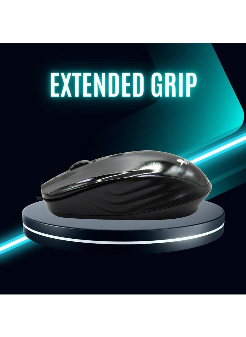 Goldfinch - GF-2610 Classic Wired Optical Mouse Black - Image 1
