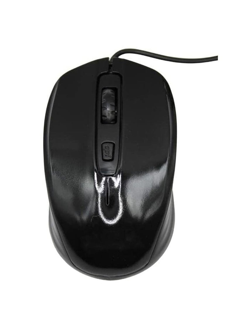 Goldfinch - GF-2610 Classic Wired Optical Mouse Black - Image 1