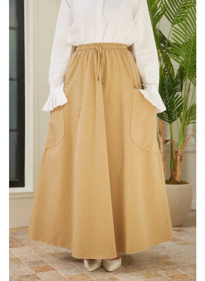Neways 2277-YANCEPLI Mevlana Elastic Skirt Beige