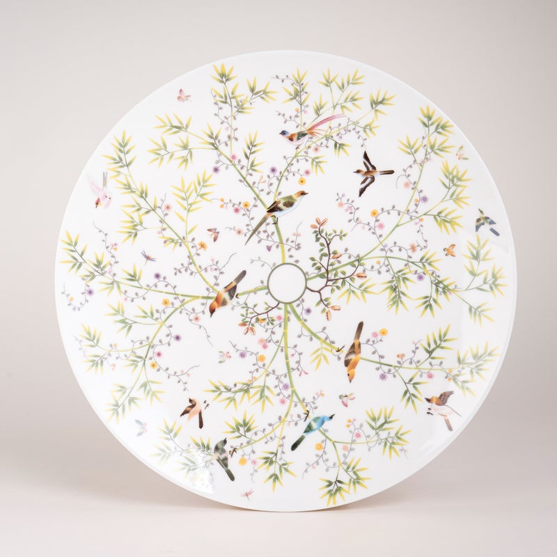 لا ميسا طقم عشاء بورسلان عالي الجودة من لا ميسا أخضر وأبيض 16 قطعة - Image 4