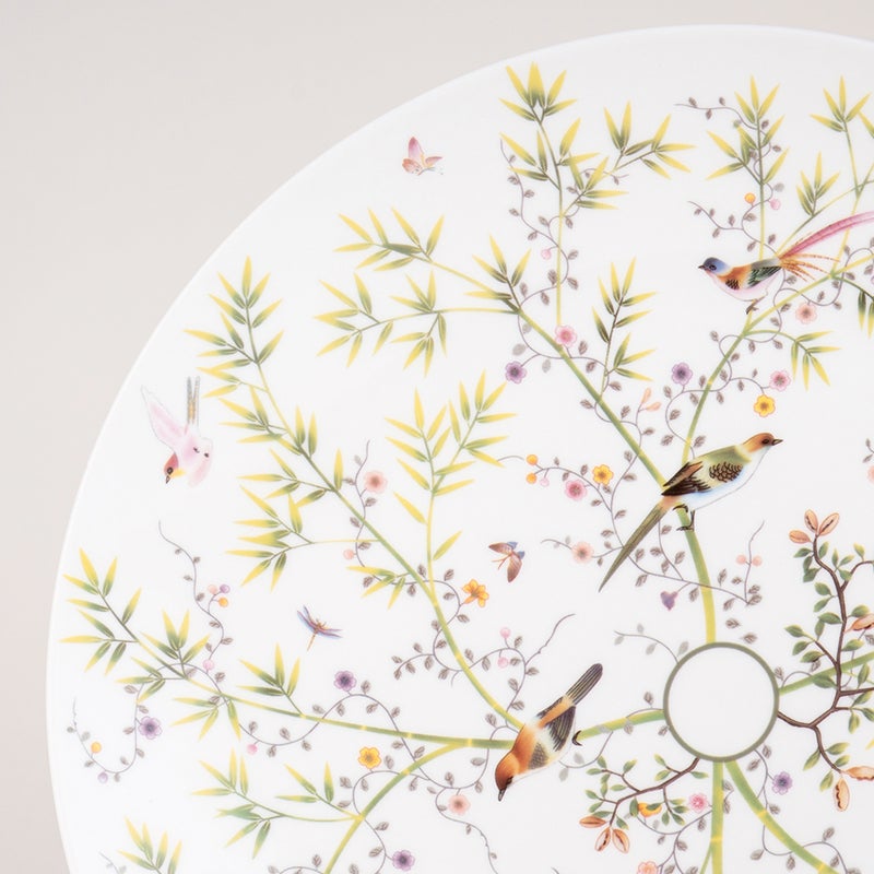 لا ميسا طقم عشاء بورسلان عالي الجودة من لا ميسا أخضر وأبيض 16 قطعة - Image 5