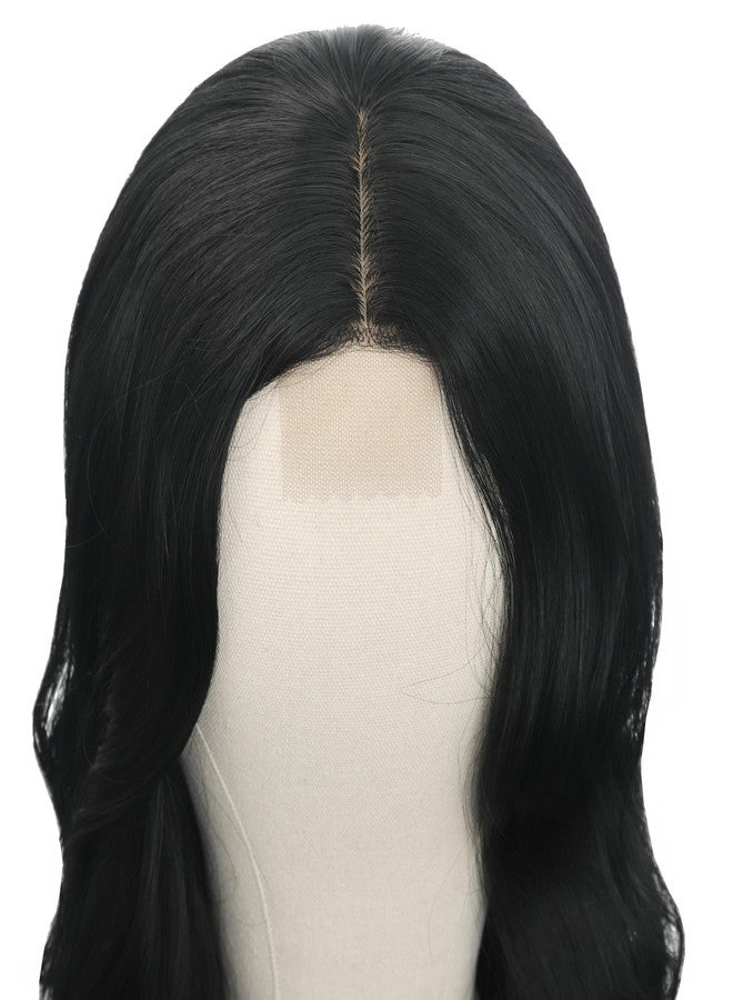 FUTAI Long Wavy Wig 30 Inch Black HD Front Lace Body Curly Synthetic Hair Wigs for Women Professional Female Diverse Styles Daily Party Cosplay - Image 5