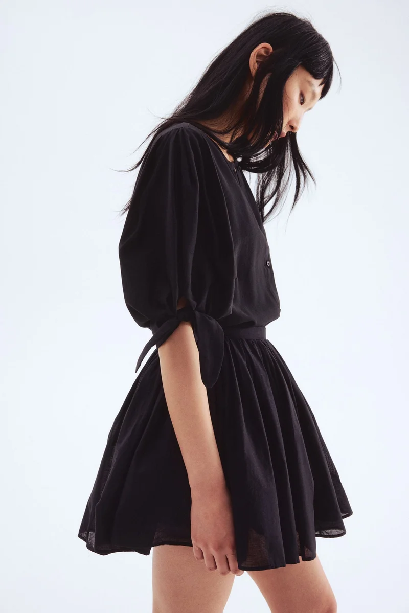 H&M Puff-sleeved blouse