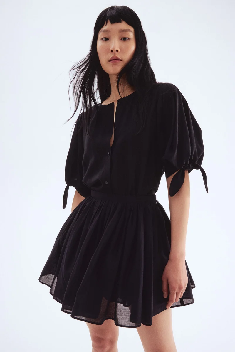 H&M Puff-sleeved blouse