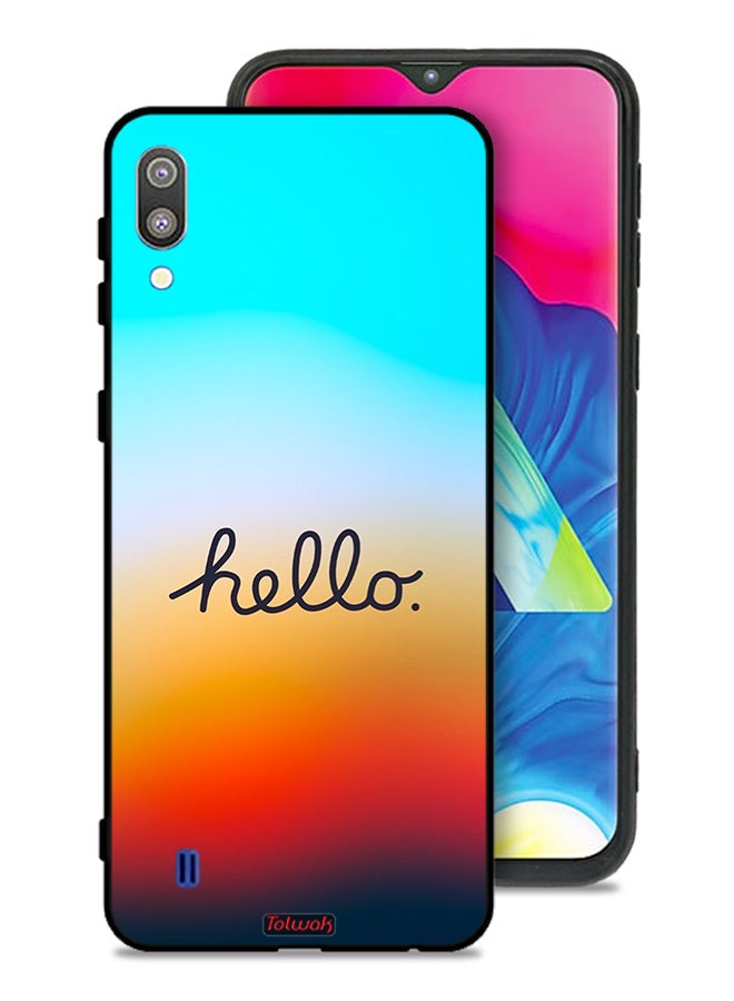 Tolwak Samsung Galaxy M10 Protective Case Cover Hello - Image 1