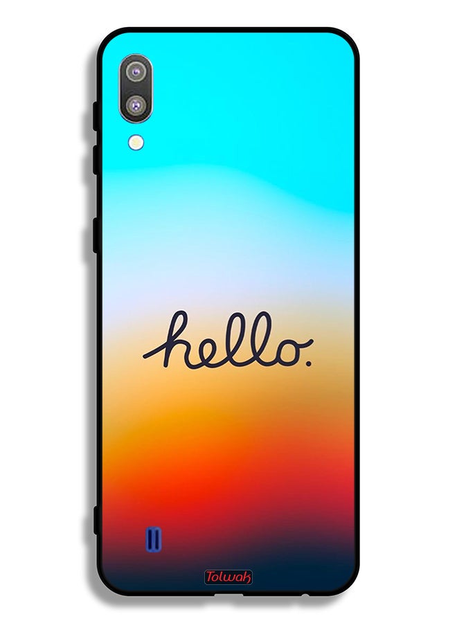 Tolwak Samsung Galaxy M10 Protective Case Cover Hello - Image 2