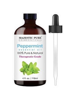 Majestic Pure Peppermint Essential Oil, Therapeutic Grade, Pure and Natural Premium Quality Oil, 4 fl oz  - Image 1