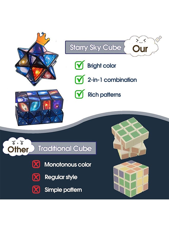 Explore Infinity Cube Fidget Toy, Toys for Boys Age 8-12 Gifts, for Kids Ages 8-10 Star Cubes, Birthday Presents Gift Ideas - Image 2