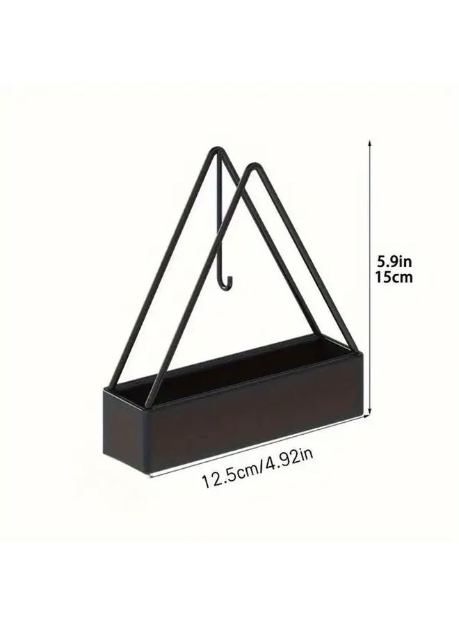 Black Green 2pcs Metal Triangle Incense Holder For Indoor Outdoor Use Easy Clean - Image 3