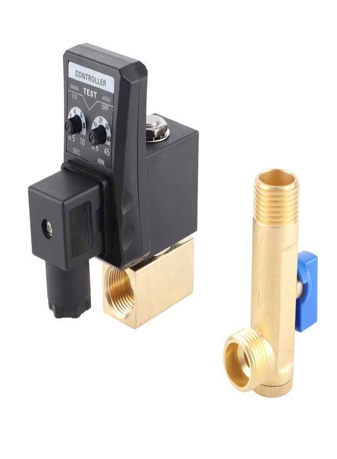 Walfront G1/2 DN15 230V Automatic Timed Water Electronic Timed Drain Valve for Air Compressor Condensate Management(230V) - Image 1