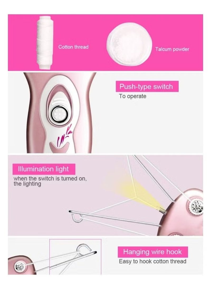 Daling Hair Removal Thread Defeather Epilator Women Facial Hair Remover Machine - Image 5