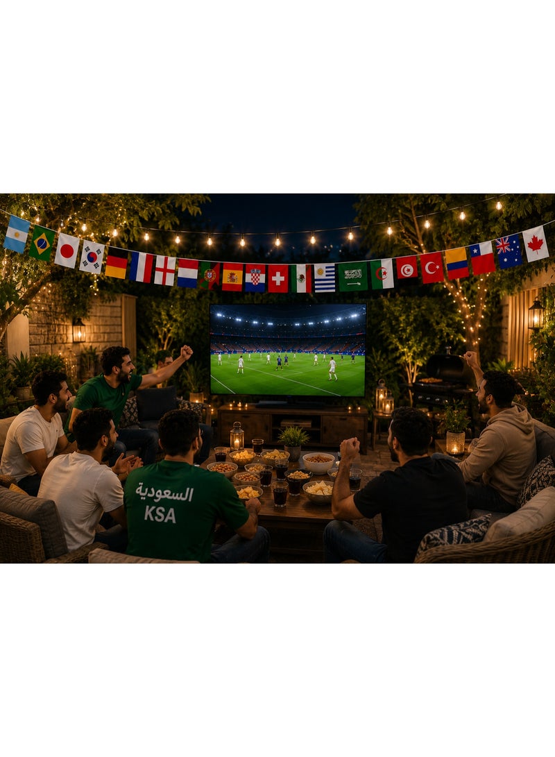 حبل أعلام كأس العالم 2026 – أعلام الدول المشاركة حجم كبير - Image 3