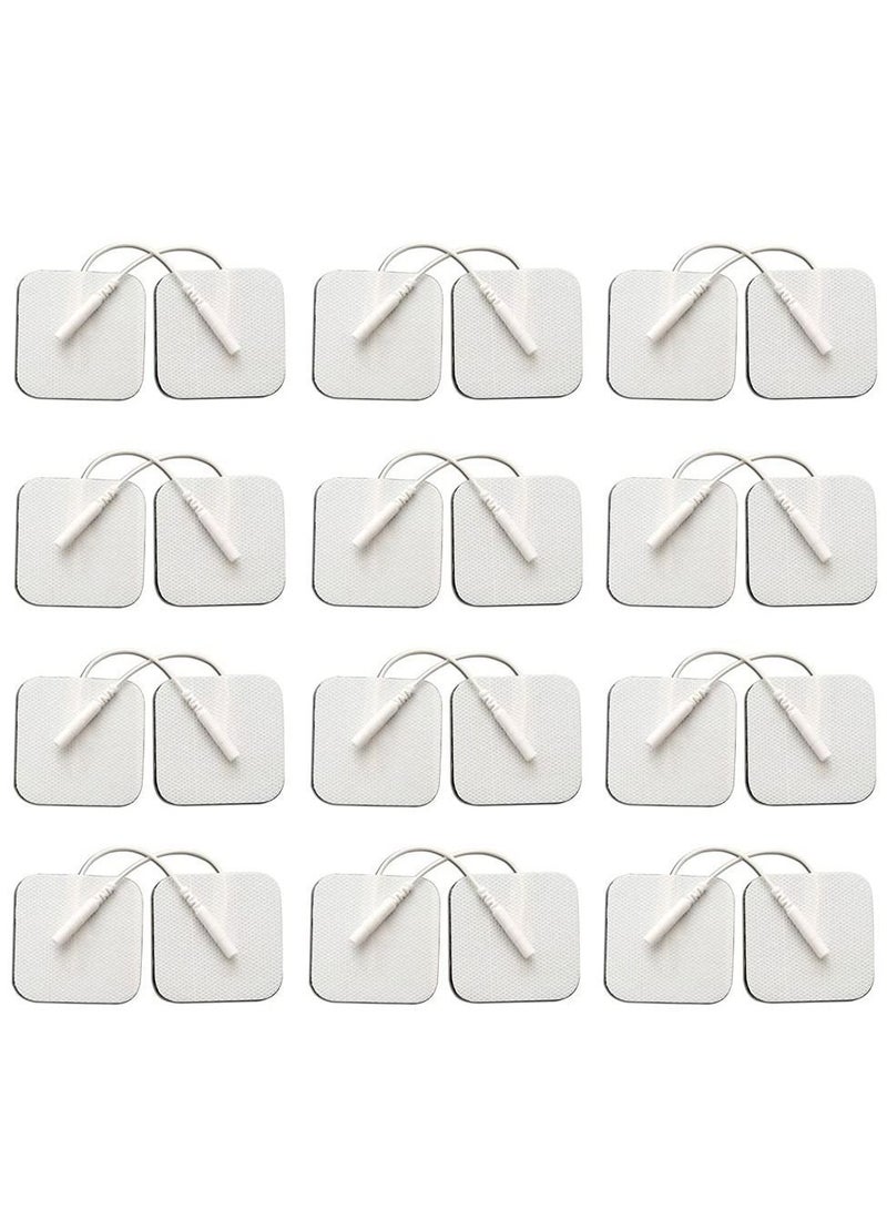 NIBEMINENT 24PCS TENS Unit Replacement Pads Reusable Tens Electrode Patches - Image 1
