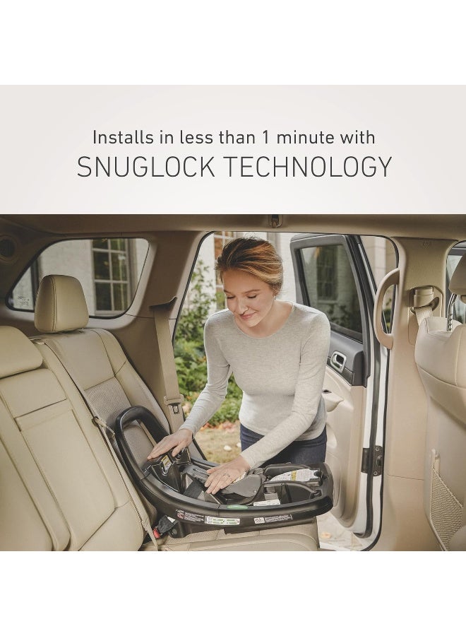 GRACO مقعد سيارة للأطفال من غراكو بريميير سنوجرايد سنوج فيت XT، مزود بشريط مضاد للارتداد لزيادة الأمان، سهل التركيب بنظام سنوج لوك، ستارة خصوصية، جيب تخزين، مقعد سيارة للأطفال، ميدتاون - Image 4