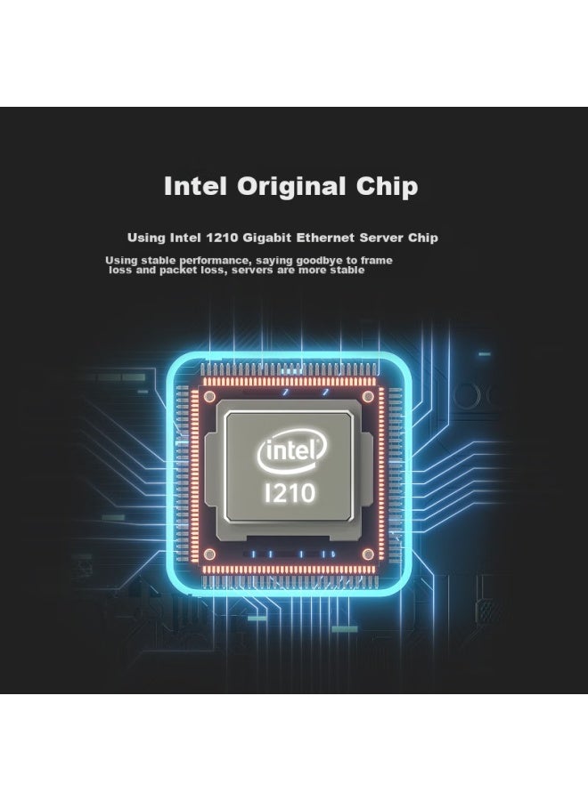 Eb-link Intel I210 Chip Pci-e X1 Gigabit Single-port Desktop Wired Network Card Server, Supports Linux Upgraded Version - Image 2