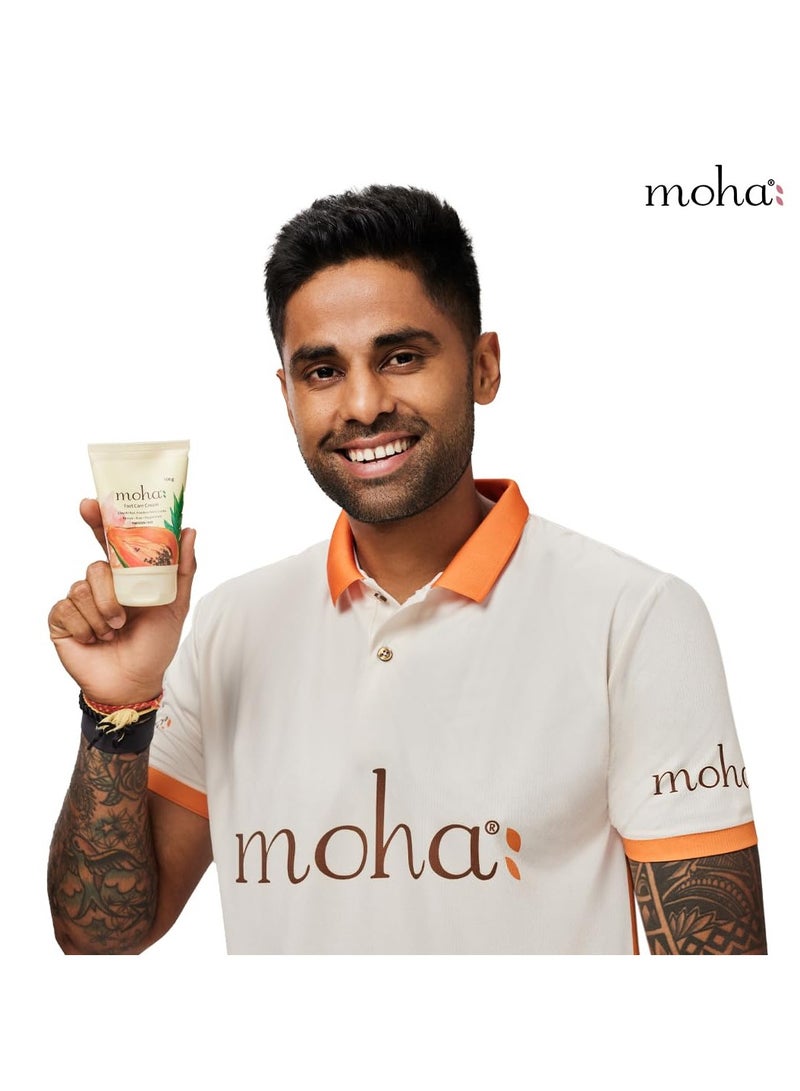moha: Foot Cream For Rough, Dry and Cracked Heel, Feet Cream For Heel Repair With Benefits Of AleoVera, Papaya & Peppermint (50 g (Pack of 1)) - Image 3