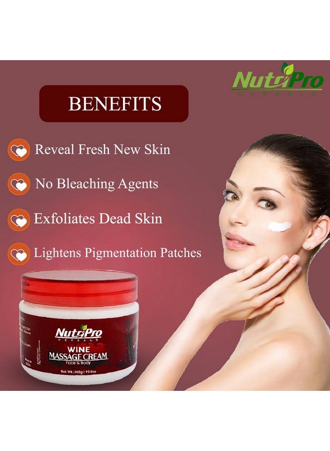 NutriPro Wine Face Massage Cream 300gm With Face Ice Roller 300gm, Purify, Hydrate, and Energize, Unveiling a Refreshed and Glowing Complexion, Suitable for All Skin Types - Image 2