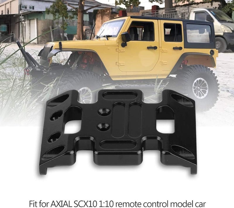 RC Skid Plate, Aluminum Alloy Center Guard for Axial SCX10, Protects Transmission While Crawling, Enhances Terrain Performance for 1/10 Crawler - Image 2
