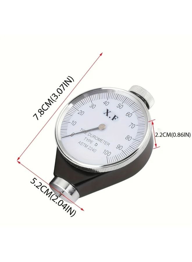 D Model Hardness Tester Analog Gauge 2 0X Magnification Rubber Grip - Image 5