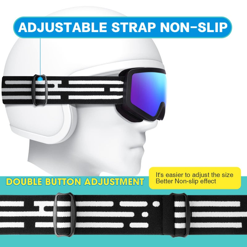 EasYoung Kids Ski Goggles Snowboard Goggles for Children, Youth, Boys & Girls 3-15 - Image 5